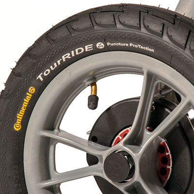 Comfortabeler dankzij luchtbandenBetter confort with Air-Pressured Tires